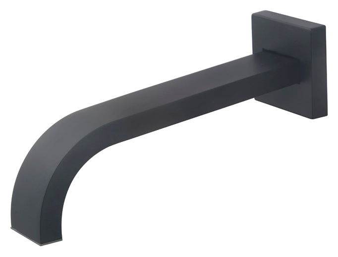 Rombo baduitloop vierkant 22 cm 1/2'' mat zwart - WDtegels