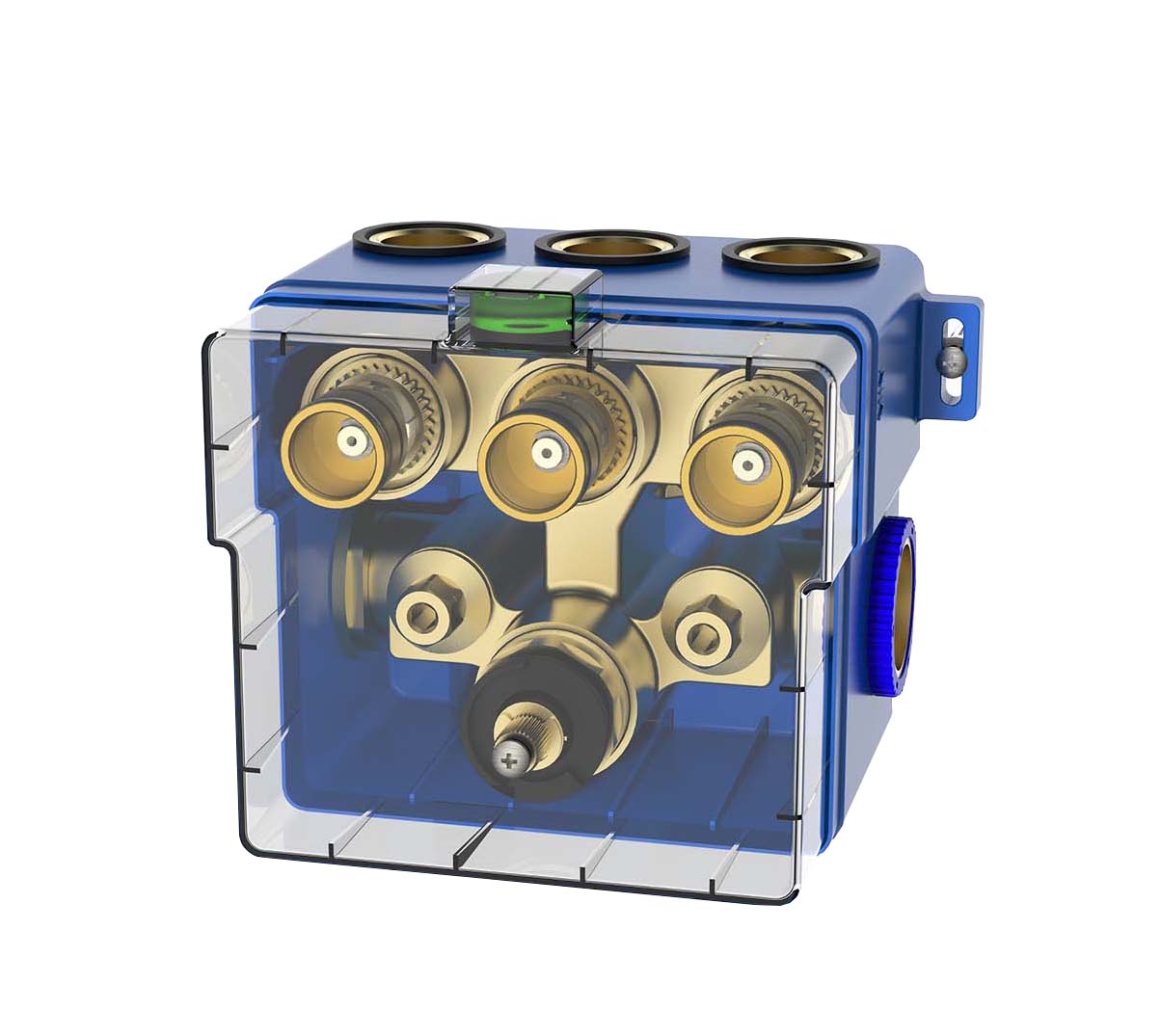 Caral Klik Pro inbouwbox douchethermostaat 3 weg - WDtegels