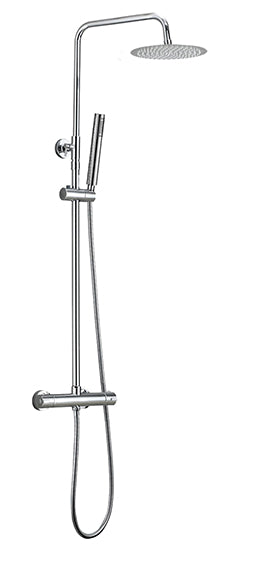 Twenty eco thermostatische regendoucheset | Opbouw rond | Chroom