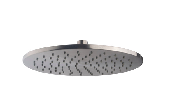 UniMatch hoofddouche rond | 25x0,8 cm | Geborsteld staal PVD