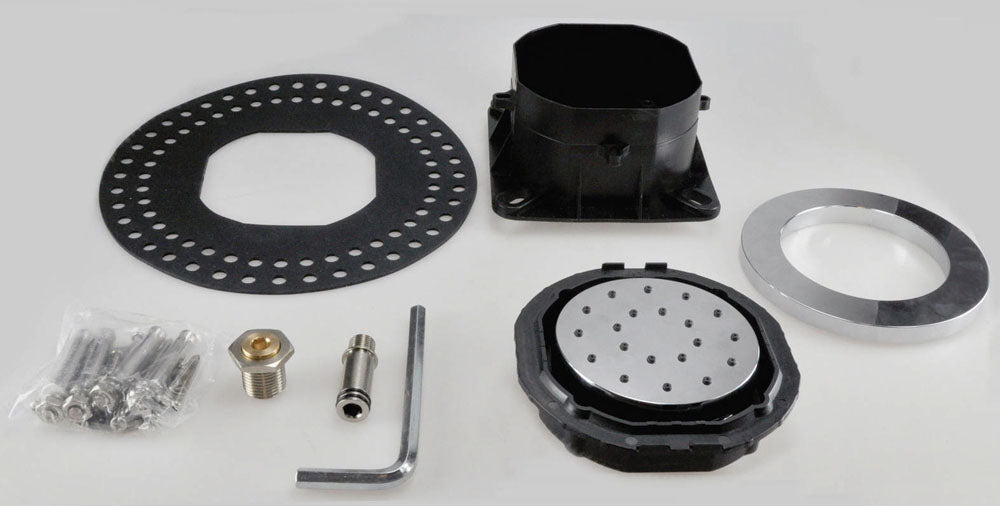 Caral ABS verstelbare inbouw zijdouche chroom 8718053679112