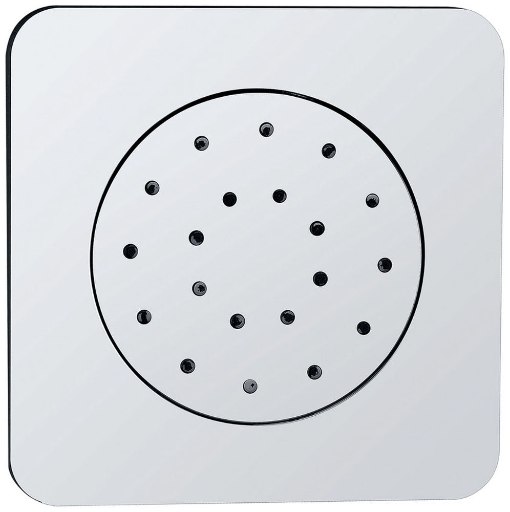 Zijdouche verstelbaar inbouw vierkant 13,5 cm chroom - WDtegels