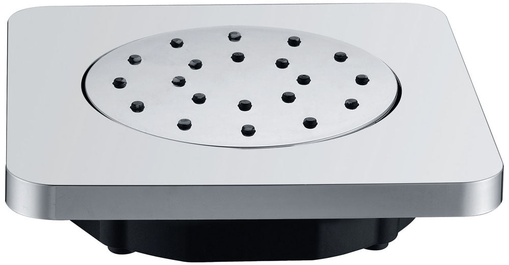 Zijdouche verstelbaar inbouw vierkant 13,5 cm chroom - WDtegels