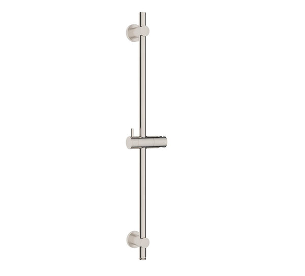 UniMatch sliding bar with water connection 76.5 cm brushed steel PVD