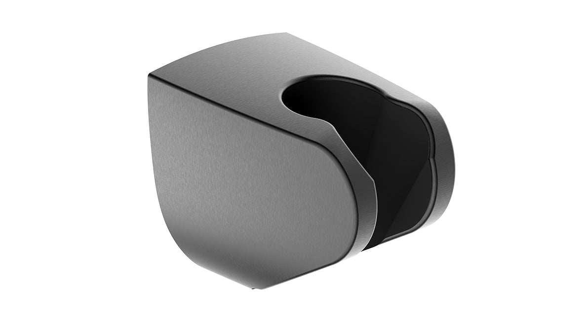 UniMatch wandhanddouchehouder kunststof gunmetal PVD - WDtegels
