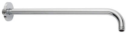 Wiesbaden gebogen douche-arm rond muur. 45cm chroom - WDtegels