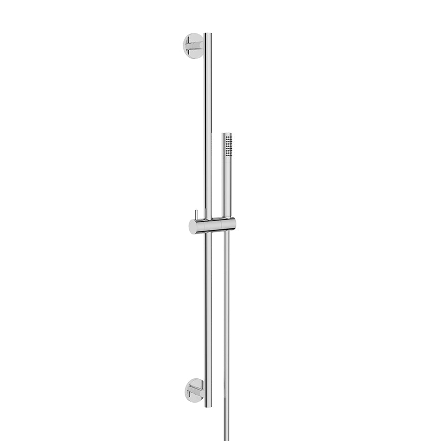UniMatch glijstangset compleet met staafhanddouche 1 stand chroom - WDtegels