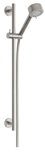 Wiesbaden Cadans luxe glijstangset compleet geborsteld staal