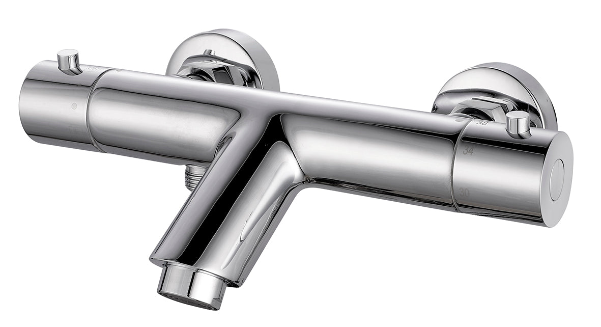 Rio thermostatische badmengkraan 15 cm chroom - WDtegels