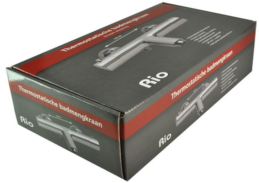 Rio thermostatische badmengkraan 15 cm chroom - WDtegels
