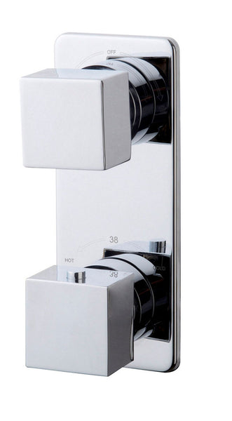 Rombo built-in thermostat 2-way chrome