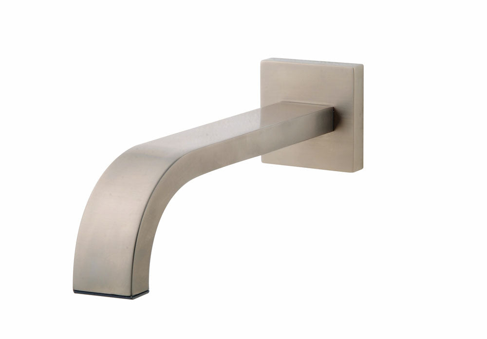 Rombo baduitloop vierkant 30 cm 1/2'' geborsteld staal PVD - WDtegels