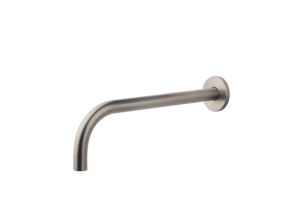 Wiesbaden SLIM 18mm uitloop rond 25cm 1/2" geborsteld staal - WDtegels