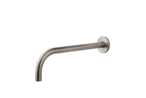 Wiesbaden SLIM 18mm spout round 25cm 1/2" brushed steel
