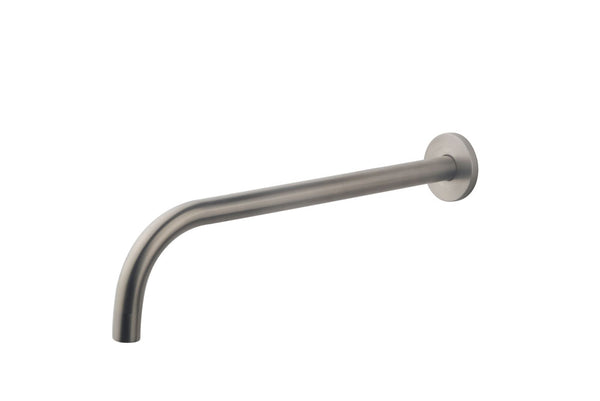 Wiesbaden SLIM 18mm spout round 30cm 1/2" brushed steel