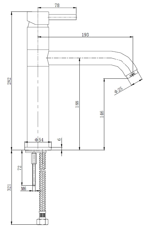 Wiesbaden Cadans keukenmengkraan chroom