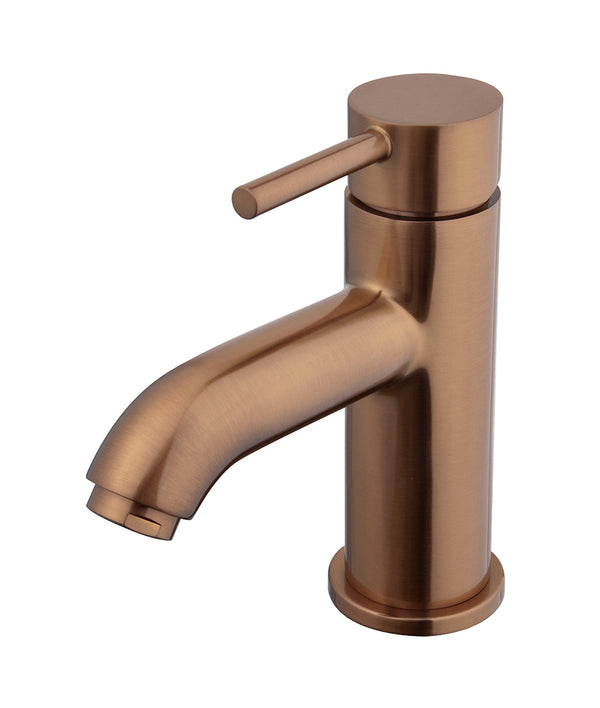 Caral Cadans washbasin tap low brushed bronze copper PVD