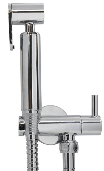 Wiesbaden chroom bidet-handdoucheset rond