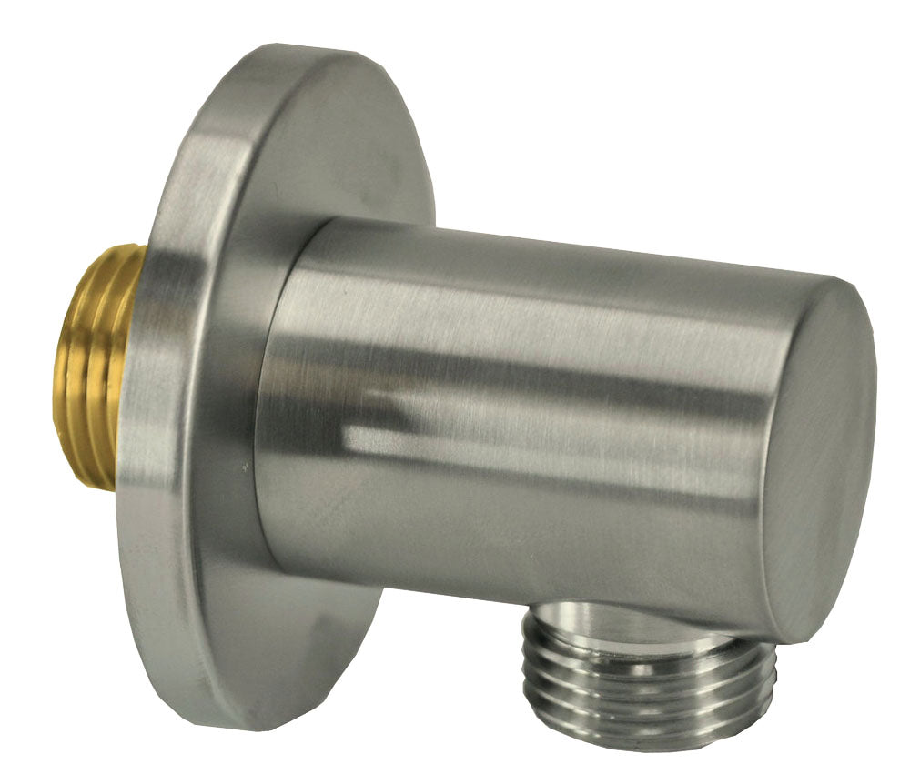 UniMatch wandaansluitbocht rond 1/2" geborsteld staal PVD - WDtegels