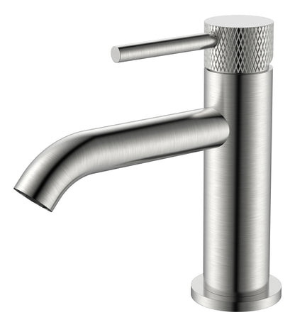 Ribbd fonteinkraan 1/2" geborsteld staal PVD - WDtegels