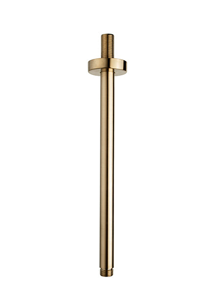 Wiesbaden luxe douche-arm rond plafondbev. 30cm geborsteld messing - WDtegels