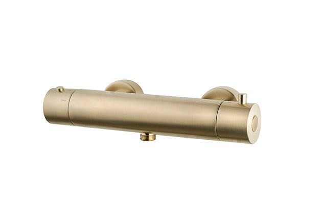 Caral cool touch thermostatische douchemengkraan 15 cm messing