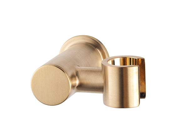 Soporte de pared inclinable para ducha de mano UniMatch | Latón cepillado PVD