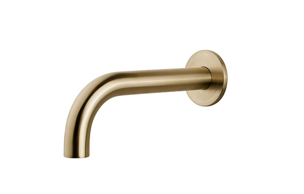 Wiesbaden built-in spout round 25cm 1/2'' brushed brass