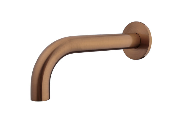 Caral bath spout round 20 cm 1/2'' brushed bronze copper PVD