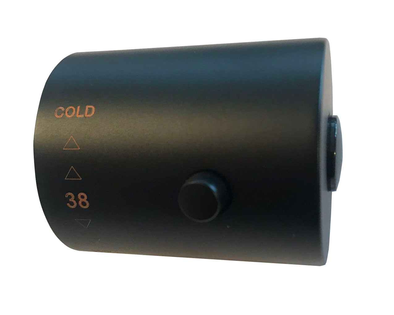 Caral thermostaatknop voor thermostatische regendoucheset opbouw mat zwart - WDtegels