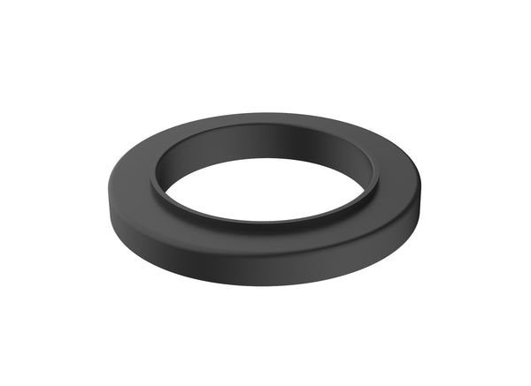 Caral rosette washbasin tap with swivel spout in matt black