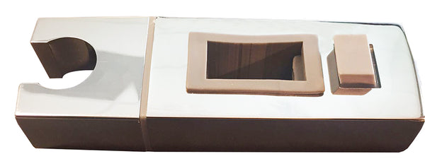 Rombo slide piece for thermostatic rain shower set, surface-mounted, chrome
