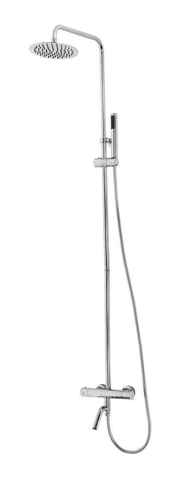 Caral bath extension tube 50cm for shower rod chrome