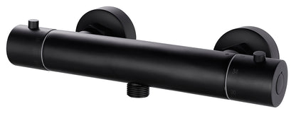 Rio thermostatische douchemengkraan 15 cm mat zwart - WDtegels