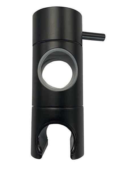 Caral slider for thermostatic rain shower set, surface-mounted, matt black
