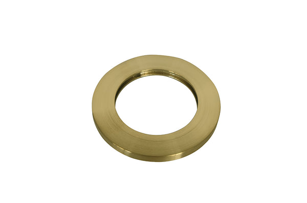 Caral rosette faucet section single-lever washbasin faucet 75mm brushed brass PVD