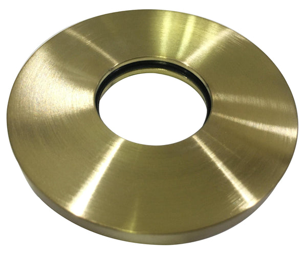 Caral rosette spout single-lever washbasin tap 75 mm brushed brass PVD