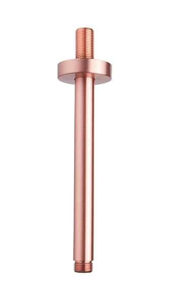 UniMatch shower arm with ceiling mount 20 cm brushed copper