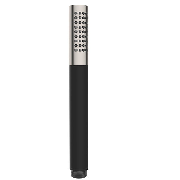 UniMatch hand shower with 1 setting, brushed steel/matt black PVD