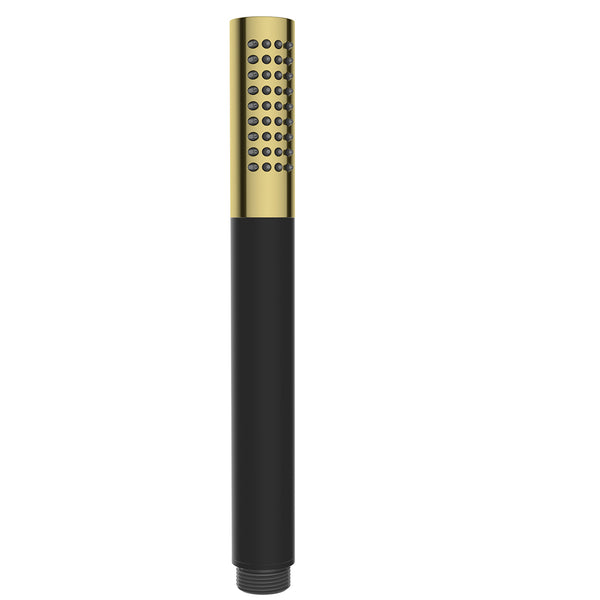 UniMatch hand shower with 1 setting, brushed brass/matt black PVD