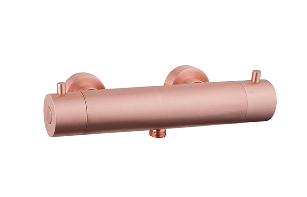 Caral Cool Touch thermostatische douchemengkraan geborsteld koper - WDtegels