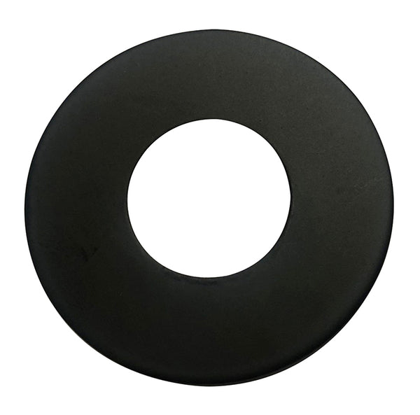 Metro rosette for fountain tap with wall mounting, matt black