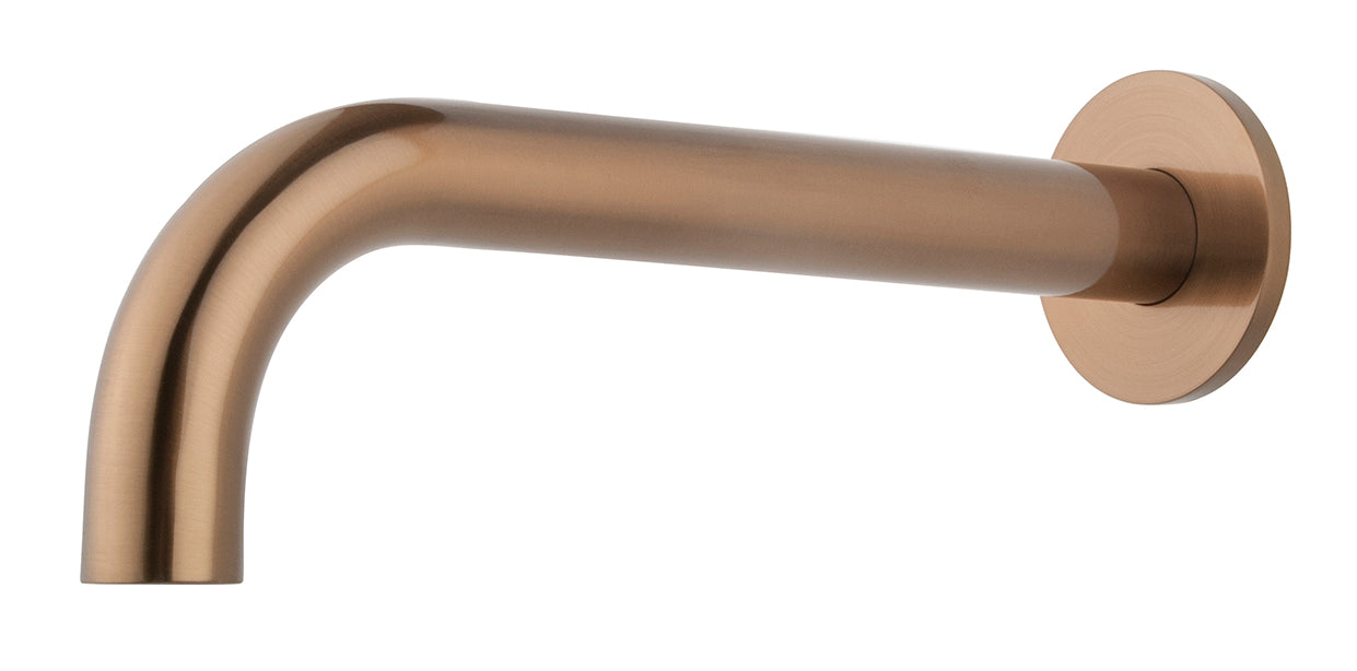 Caral baduitloop rond 25 cm 1/2'' geborsteld brons koper PVD - WDtegels