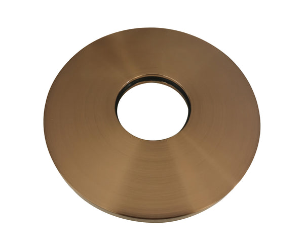 Embellecedor con caño para grifo de lavabo monomando Caral | 75mm | Cobre bronce cepillado PVD