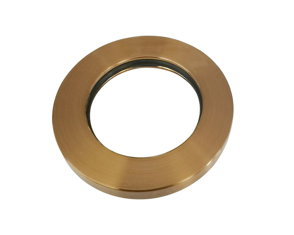 Slim rosette faucet section single lever basin tap 50 mm brushed bronze copper PVD