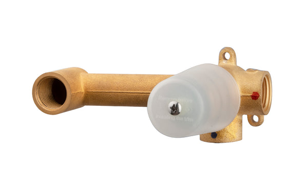Grifo monomando de lavabo empotrado Caral Slim con arranque en frío
