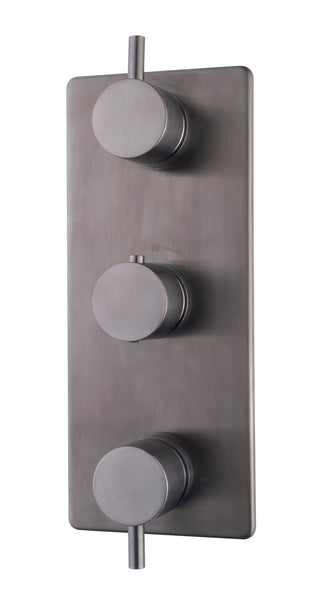 Caral trim part built-in thermostat 3-way gunmetal PVD