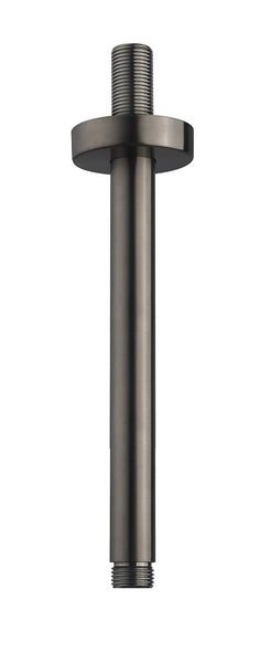 UniMatch shower arm with ceiling mount 20 cm gunmetal PVD