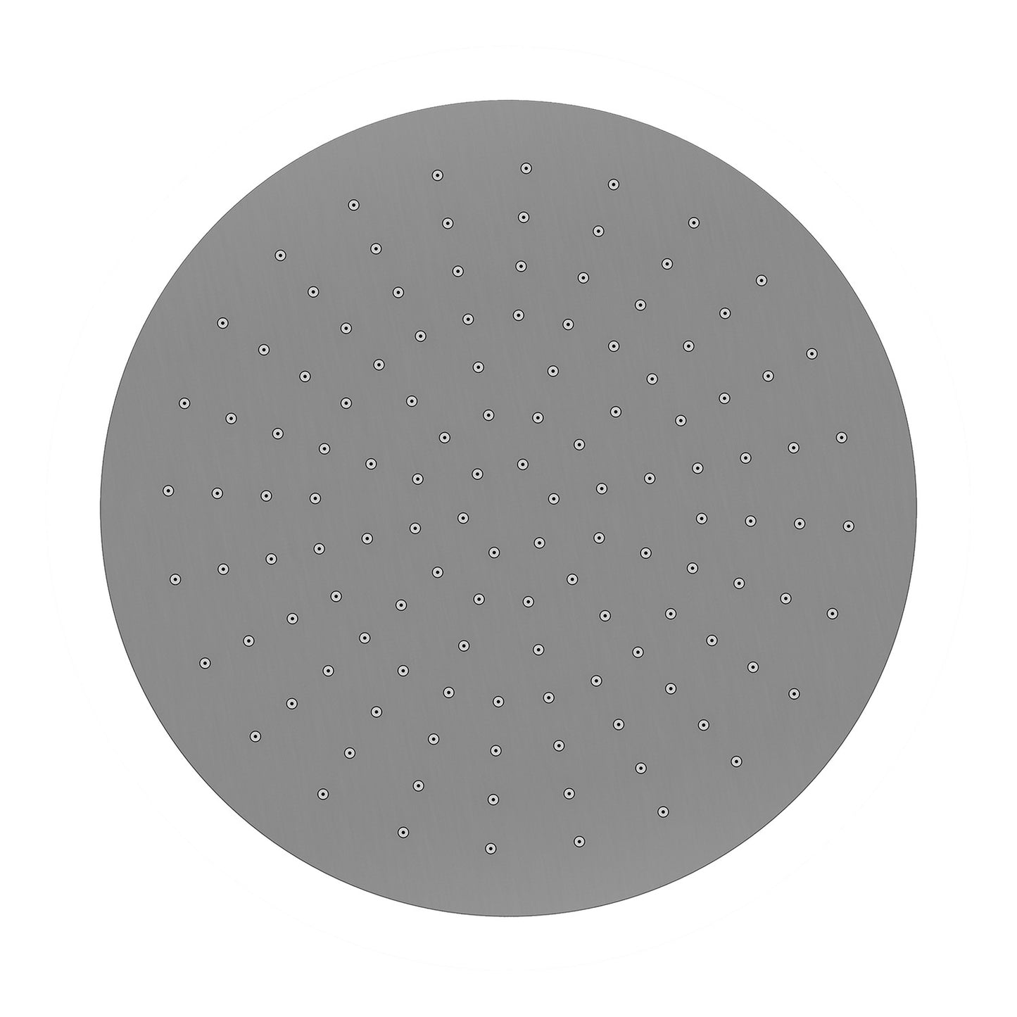 UniMatch hoofddouche rond 30 x 0,8 cm gunmetal PVD