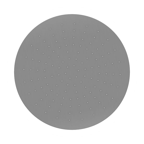 UniMatch hoofddouche rond 30 x 0,8 cm gunmetal PVD